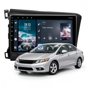 Multimídia Android Honda Civic 2012 a 2016